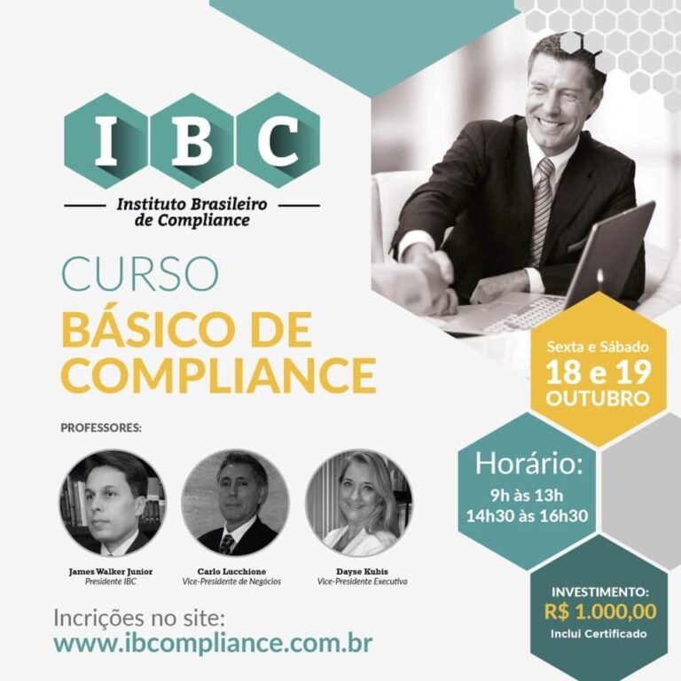 Criminalista James Walker faz parte do Corpo de Professores de Compliance do IBC