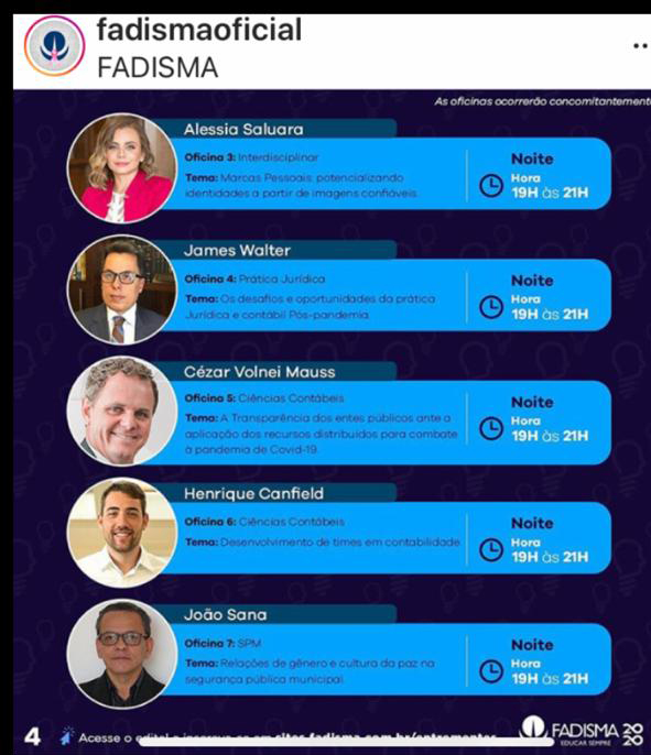 Professor James Walker é convidado da Semana Jurídica da FADISMA