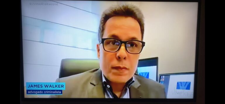 Criminalista James Walker em entrevista para o Jornal da Record